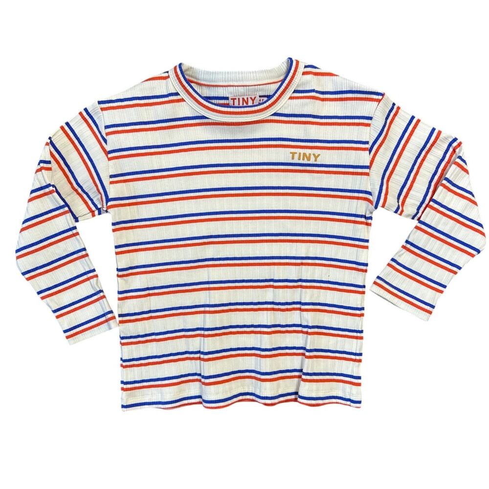 TINYCottons Kids Striped Long Sleeve T-Shirt Size 6y